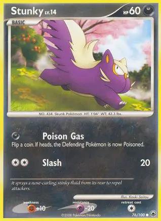Stunky 076/100 - Majestic Dawn Reverse Holofoil