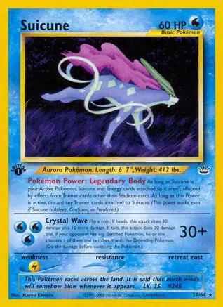 Suicune 027/64 - Neo Revelation 1st Edition