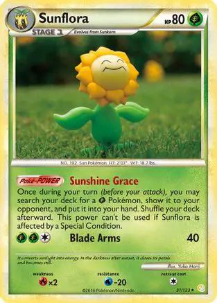 Sunflora 031/123 - HeartGold SoulSilver Reverse Holofoil