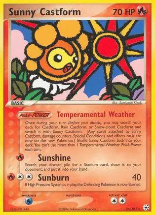 Sunny Castform 026/101 - Hidden Legends Reverse Holofoil
