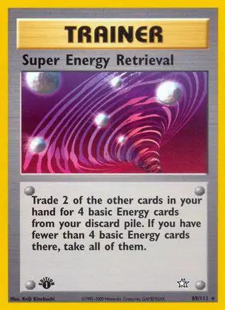 Super Energy Retrieval 089/111 - Neo Genesis 1st Edition