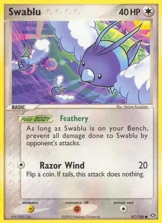 Swablu 067 - Emerald - Reverse Holofoil