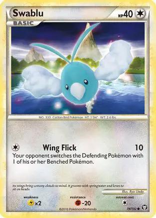 Swablu 078/102 - Triumphant Reverse Holofoil