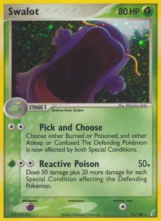 Swalot 011/100 - Crystal Guardians Holofoil