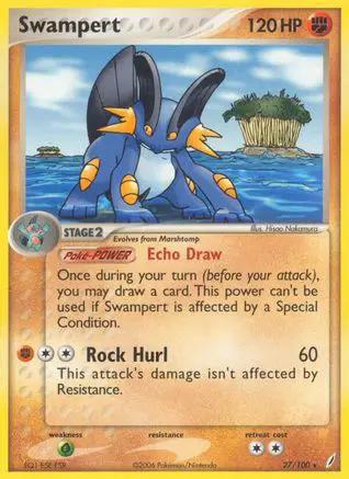 Swampert 027/100 - Crystal Guardians Reverse Holofoil