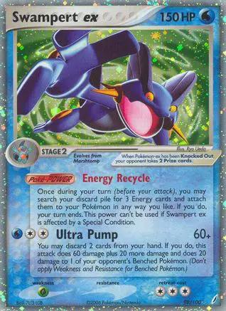 Swampert ex 098/100 - Crystal Guardians Holofoil