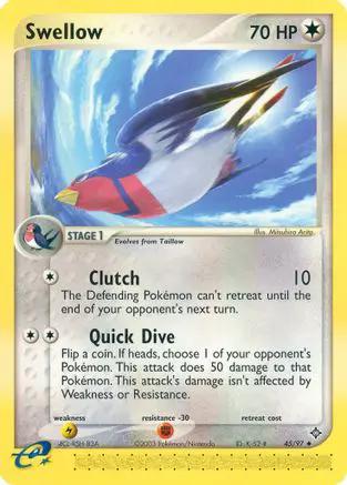 Swellow 045/97 - Dragon Reverse Holofoil