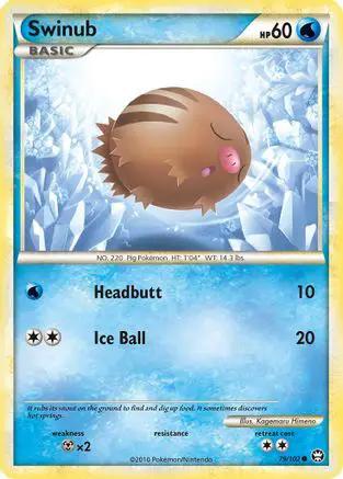 Swinub 079/102 - Triumphant Reverse Holofoil
