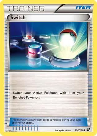 Switch 104/114 - Black and White Reverse Holofoil