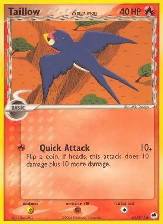 Taillow (Delta Species) 066/101 - Dragon Frontiers Reverse Holofoil