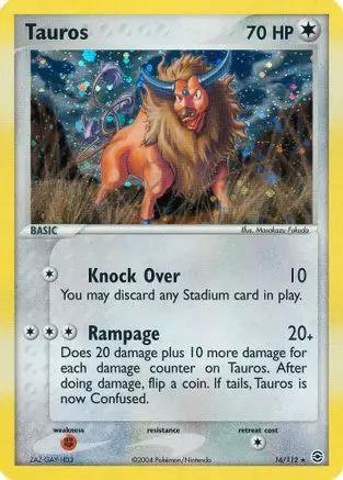 Tauros 016/112 - FireRed & LeafGreen Holofoil