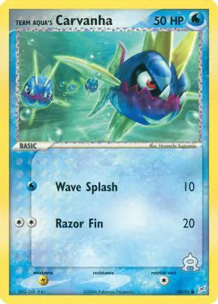 Team Aqua's Carvanha 048/95 - Team Magma vs Team Aqua