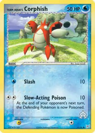 Team Aqua's Corphish 051/95 - Team Magma vs Team Aqua Reverse Holofoil