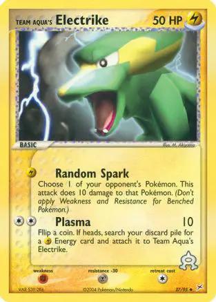 Team Aqua's Electrike 027/95 - Team Magma vs Team Aqua Reverse Holofoil