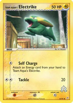 Team Aqua's Electrike 053/95 - Team Magma vs Team Aqua Reverse Holofoil