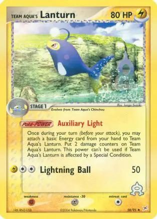 Team Aqua's Lanturn 028/95 - Team Magma vs Team Aqua Reverse Holofoil