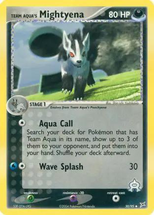 Team Aqua's Mightyena 030/95 - Team Magma vs Team Aqua