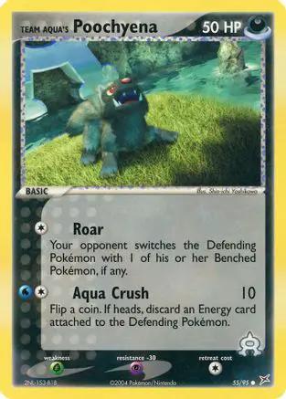 Team Aqua's Poochyena 055/95 - Team Magma vs Team Aqua Reverse Holofoil