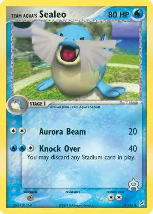 Team Aqua's Sealeo 031/95 - Team Magma vs Team Aqua Reverse Holofoil