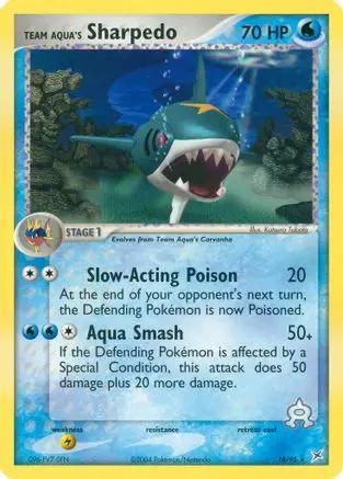 Team Aqua's Sharpedo 018/95 - Team Magma vs Team Aqua Reverse Holofoil