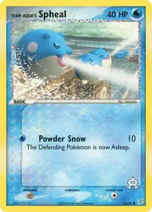 Team Aqua's Spheal 056/95 - Team Magma vs Team Aqua Reverse Holofoil