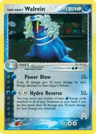 Team Aqua's Walrein 006/95 - Team Magma vs Team Aqua Reverse Holofoil