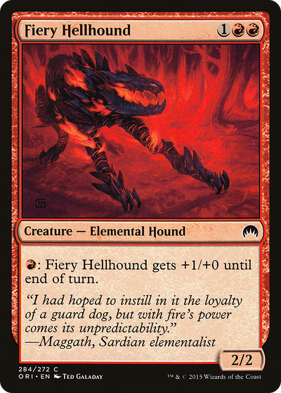 Fiery Hellhound (ORI-284) - Magic Origins