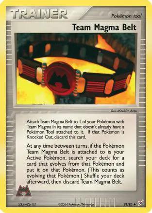 Team Magma Belt 081/95 - Team Magma vs Team Aqua Reverse Holofoil
