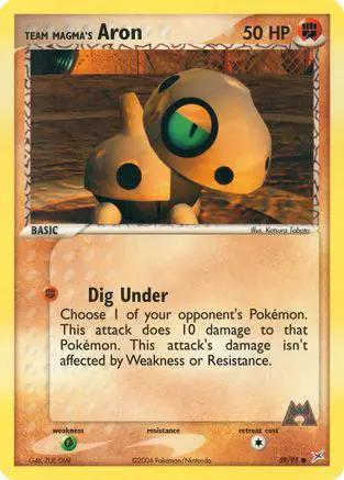Team Magma's Aron 059/95 - Team Magma vs Team Aqua Reverse Holofoil