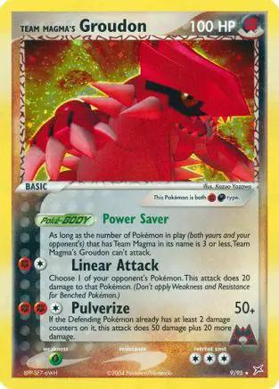 Team Magma's Groudon 009/95 - Team Magma vs Team Aqua Holofoil