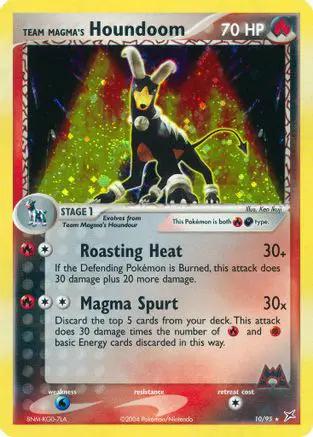 Team Magma's Houndoom 010/95 - Team Magma vs Team Aqua Holofoil
