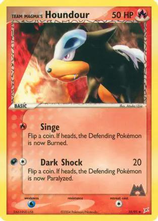 Team Magma's Houndour 035/95 - Team Magma vs Team Aqua Reverse Holofoil