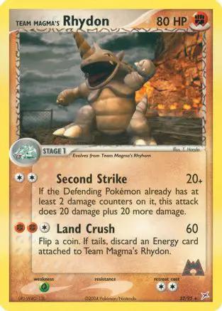 Team Magma's Rhydon 022/95 - Team Magma vs Team Aqua