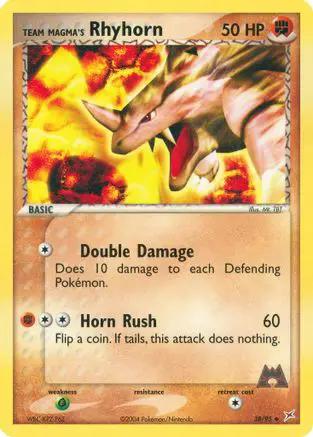 Team Magma's Rhyhorn 038/95 - Team Magma vs Team Aqua