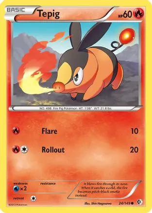 Tepig 024/149 - Boundaries Crossed Reverse Holofoil