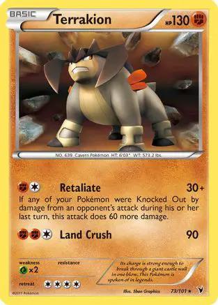Terrakion 073/101 - Noble Victories Holofoil