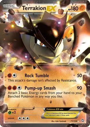 Terrakion EX 071/124 - Dragons Exalted Holofoil