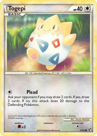 Togepi 070/90 - Undaunted Reverse Holofoil
