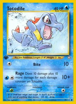 Totodile 080/111 - Neo Genesis 1st Edition