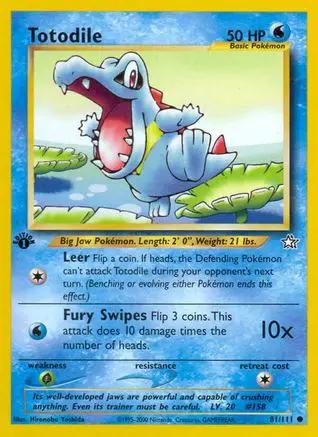 Totodile 081/111 - Neo Genesis 1st Edition