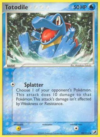Totodile 078/115 - Unseen Forces - Reverse Holofoil