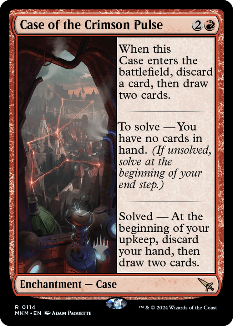 Case of the Crimson Pulse (PPMKM-114) - Murders at Karlov Manor Promos