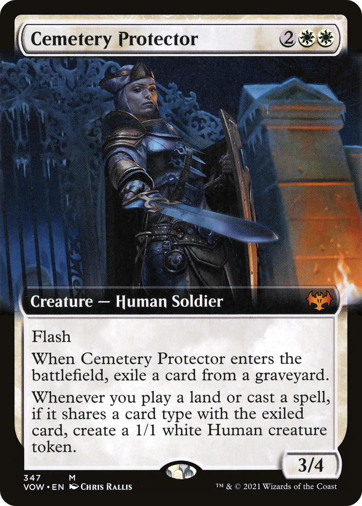 Cemetery Protector (VOW-347) - Innistrad: Crimson Vow: (Extended Art) Foil