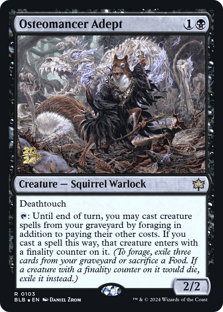 Osteomancer Adept (PRE-103) - Bloomburrow Promos Foil