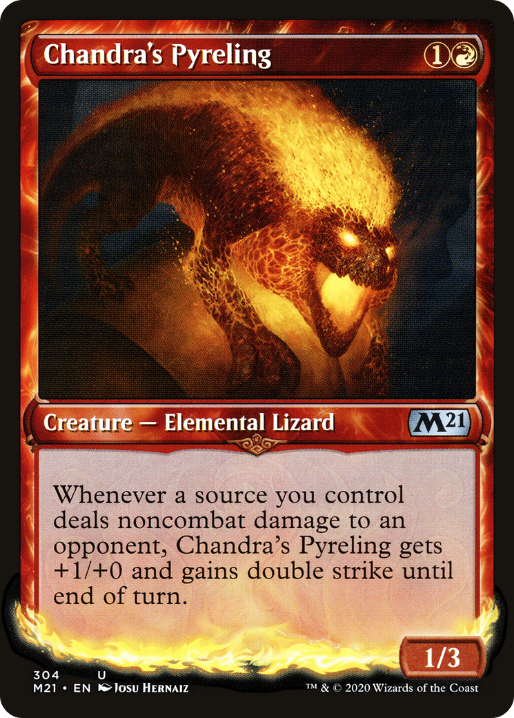 Chandra's Pyreling (M21-304) - Core Set 2021: (Showcase) Foil