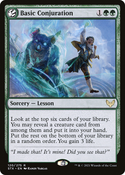 Basic Conjuration (STX-120) - Strixhaven: School of Mages: (lesson)
