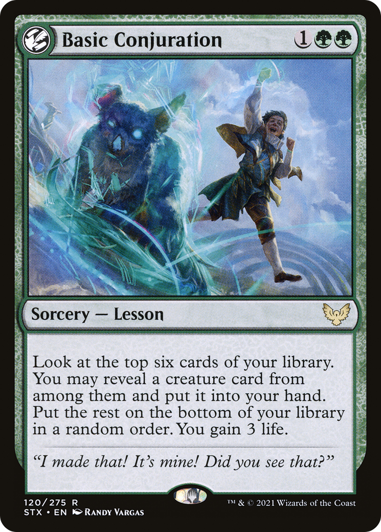 Basic Conjuration (STX-120) - Strixhaven: School of Mages: (lesson) Foil