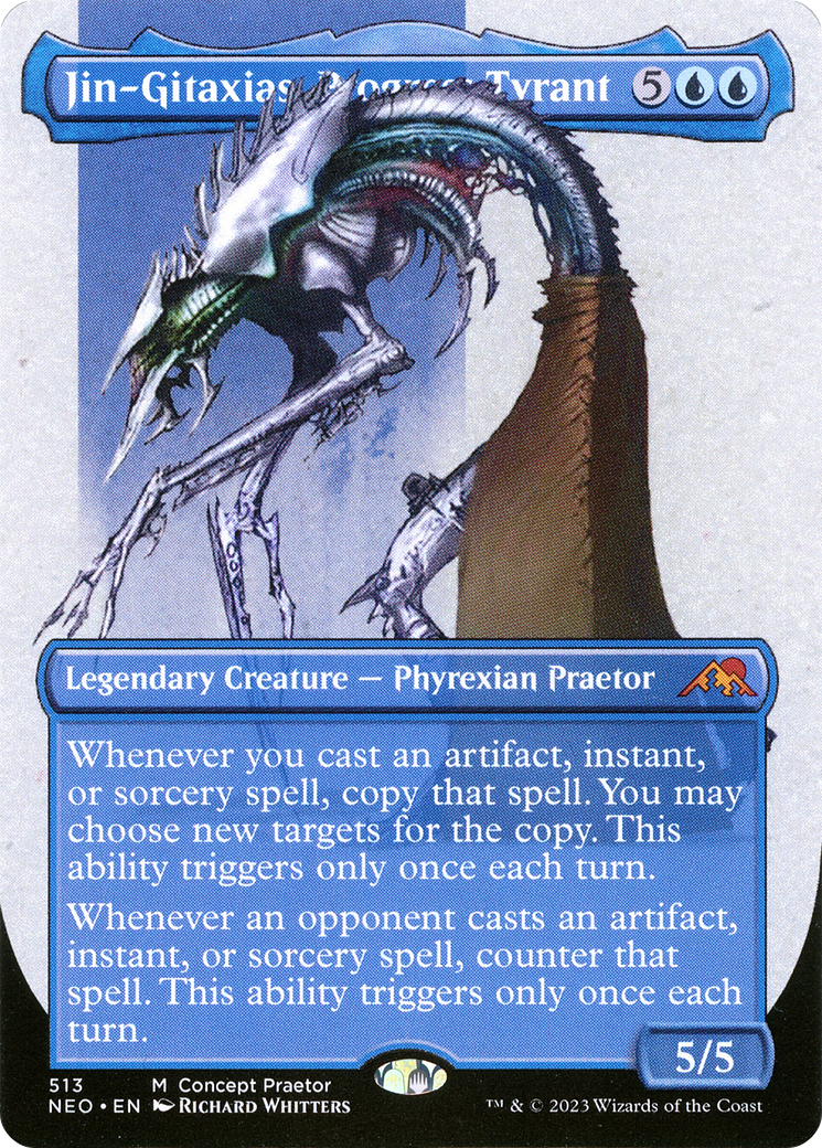 Jin-Gitaxias, Progress Tyrant (ONE-513) - Kamigawa: Neon Dynasty (Borderless)