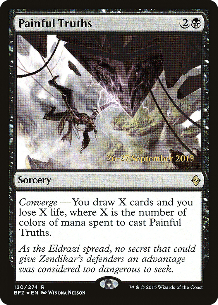 Painful Truths (PRE-120S) - Battle for Zendikar Promos Foil
