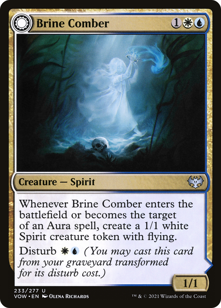 Brine Comber // Brinebound Gift (VOW-233) - Innistrad: Crimson Vow: (Double Faced Transform) Foil